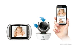 Monitores De Video (2) Wifi Bebe Motorola Mbp 853 Twin